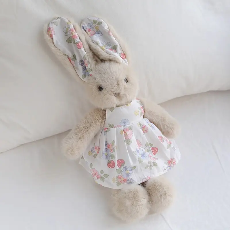 35CM Stuffed Easter Bunny With Skirt Soft Cute Rabbit Plushies Stuffed Animals Kids Girls Plush Toy Children Birthday Gift