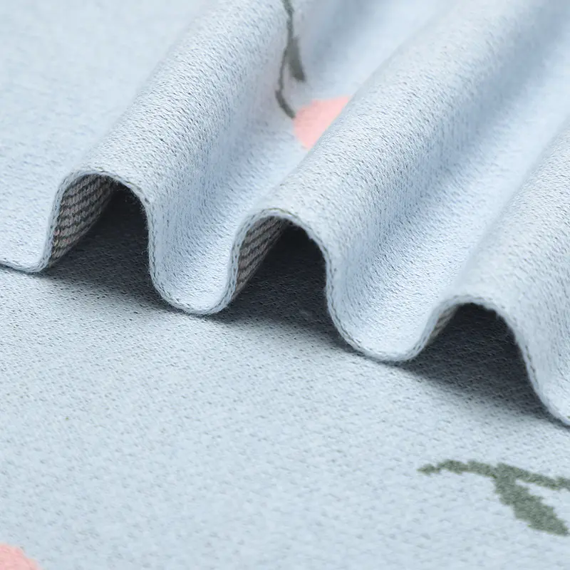 Lovely Flower Knitted Baby Blankets Soft Cotton Swaddle Wrap Toddler Infant Bed Sleeping Cover 100*80cm