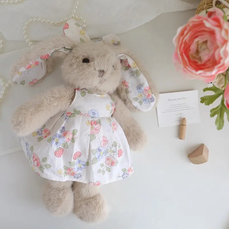 35CM Stuffed Easter Bunny With Skirt Soft Cute Rabbit Plushies Stuffed Animals Kids Girls Plush Toy Children Birthday Gift