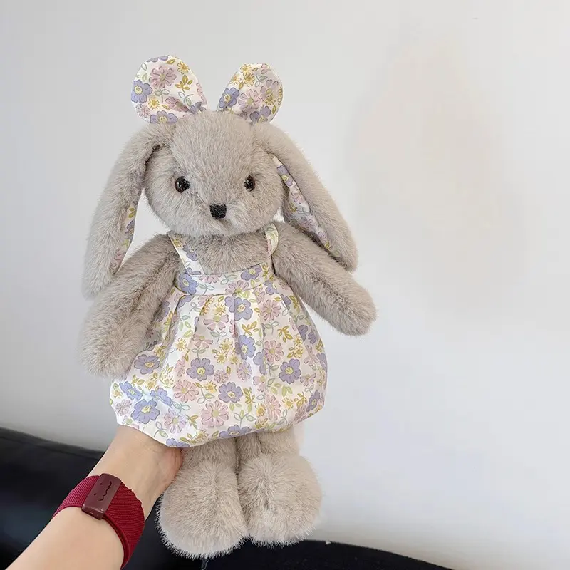 35CM Stuffed Easter Bunny With Skirt Soft Cute Rabbit Plushies Stuffed Animals Kids Girls Plush Toy Children Birthday Gift