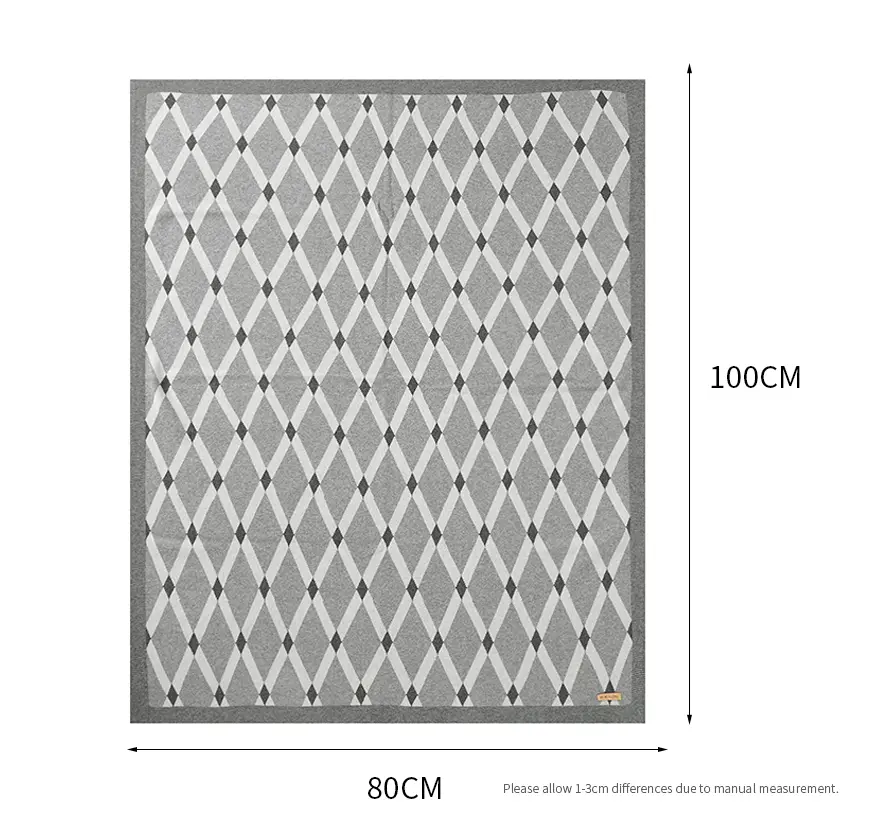 Fashion Pattern Baby Blanket Plaid Newborn Girl BoyStroller Wrap Swaddle Cotton Knit Infant Bedding Soft Quilt