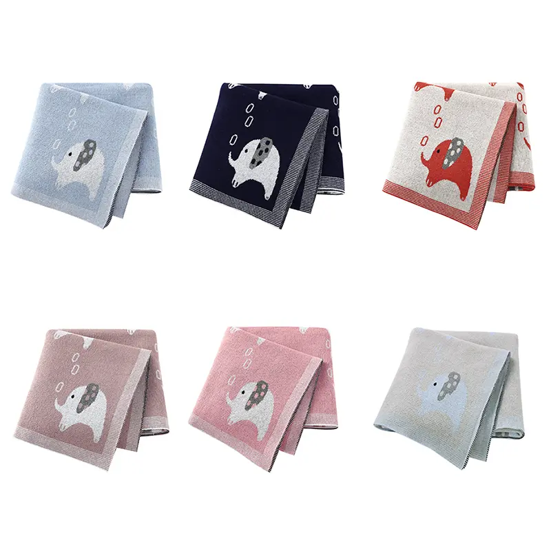Soft Baby Blanket Newborn Toddler Boy Girl Bed Sleeping Covers Swaddle Wrap for Stroller 100%Cotton Knitted Blankets