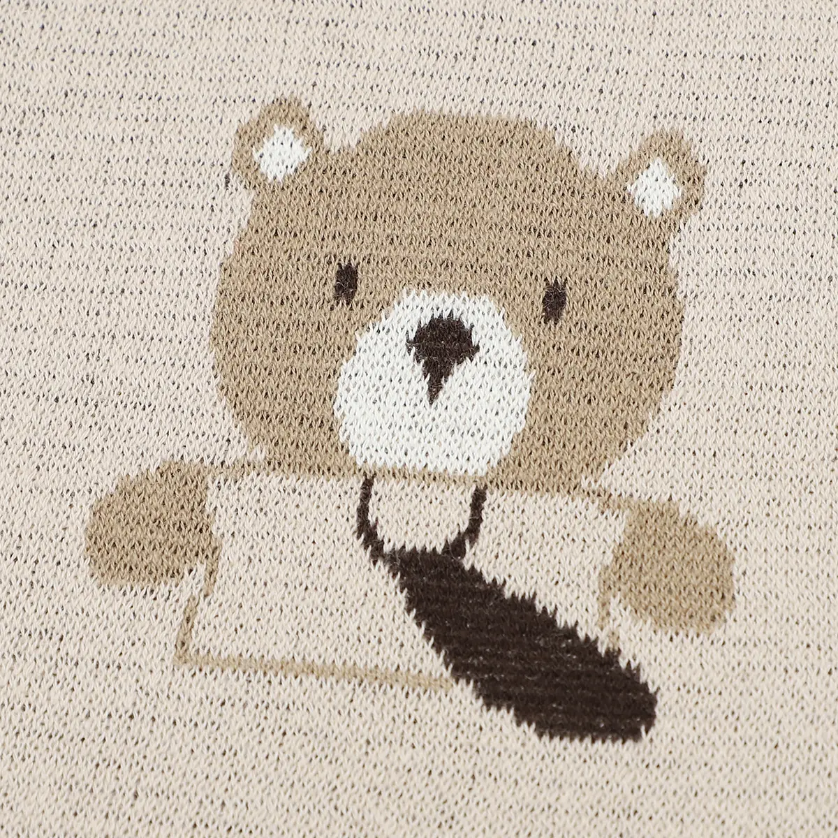 Cute Bear Knitted Baby Blankets Soft Cotton Newborn Shower Gifts Infant Swaddle Wrap Toddler Sleeping Quilts Blanket