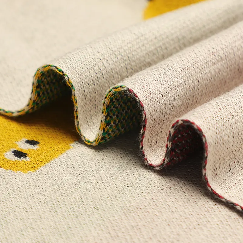 Cute Dinosaur Knitted Newborn Baby Blankets Soft Cotton Swaddle Wrap for Stroller Sofa Bedding Quilts Infant Receiving Blanket