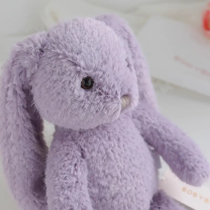 42cm Long Leg Kawaii Cartoon Bunny Plush Toys High Quality Purple Rabbit Cuddle Toy Gift For Girls