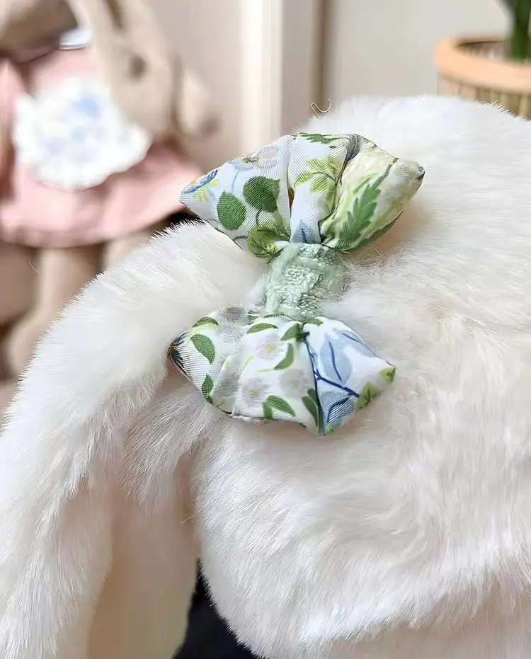 40cm Cute Stuffed Rabbit Plush Toy Bunny with Dress Kid Fluffy Cuddle Doll Birthday Gifts Children Baby Accompany Sleeping Toys