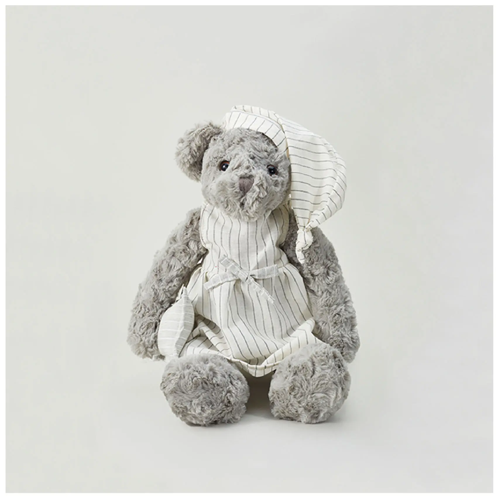 40cm Couple Teddy Bear Plush Toys Kawaii Grey Bears Stuffed Doll With Clothes Baby Children Birthday Christmas Gift for Boy Girl