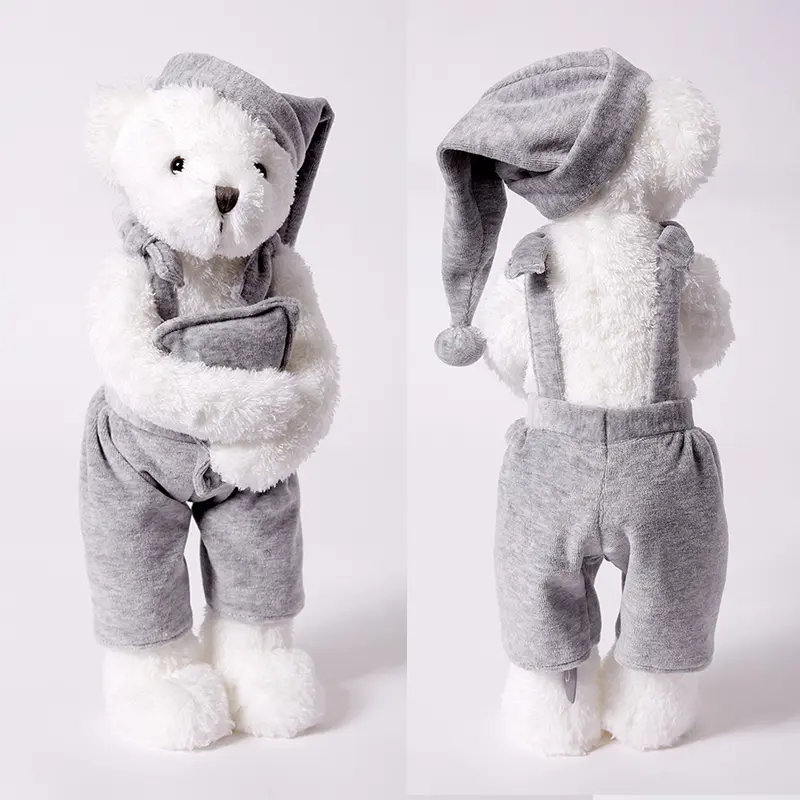 Cute Bunny Toy with Pillow 40cm Teddy Bear Doll Soft Baby Appease Toy Kids Infant Gifts Long ear Rabbit Stuffed Animal Toys