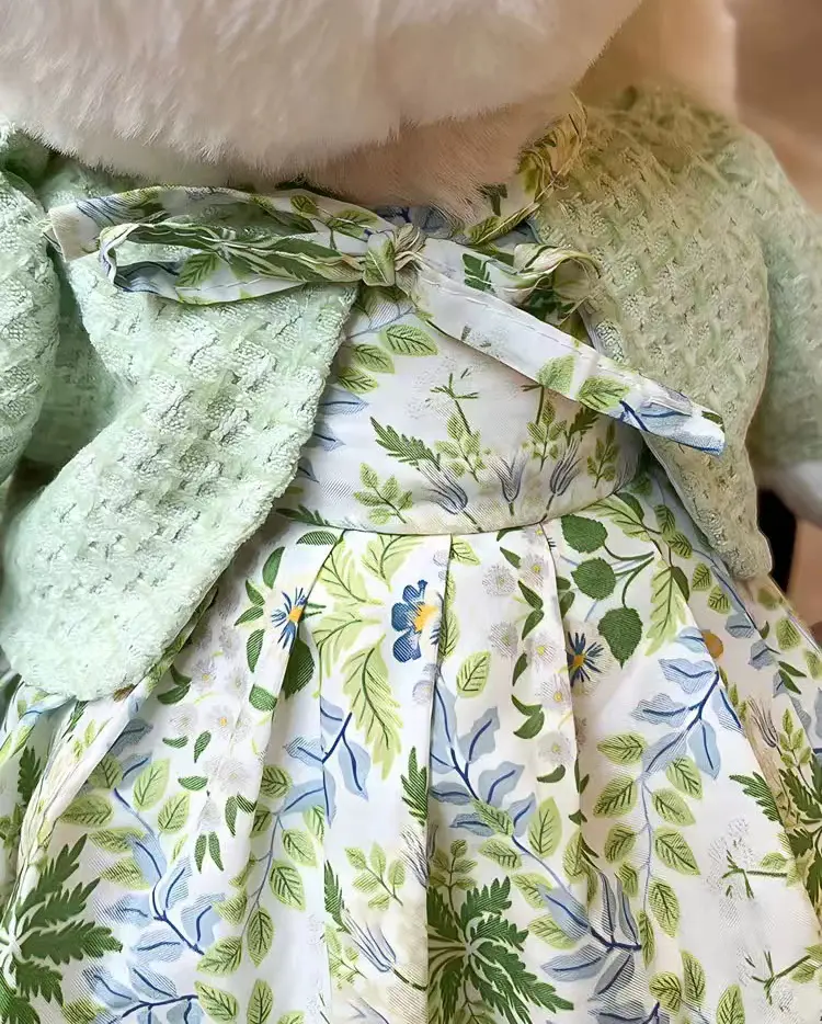40cm Cute Stuffed Rabbit Plush Toy Bunny with Dress Kid Fluffy Cuddle Doll Birthday Gifts Children Baby Accompany Sleeping Toys