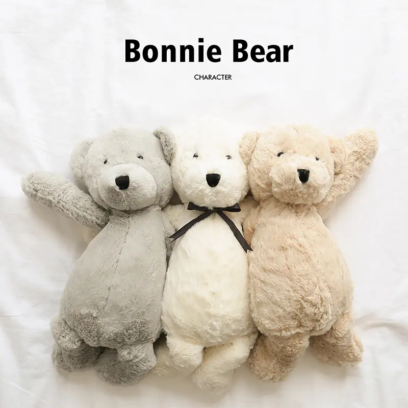 25cm Fluffy Teddy Bear Kids Children's Toys for 0-24 month Baby Soft Plush Appease Toy