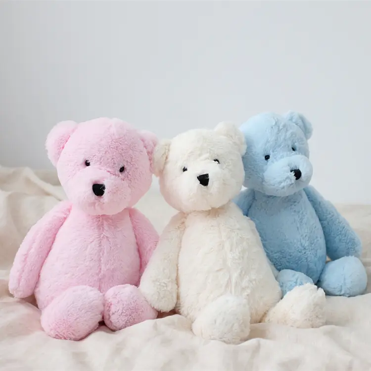 25cm Fluffy Teddy Bear Kids Children's Toys for 0-24 month Baby Soft Plush Appease Toy