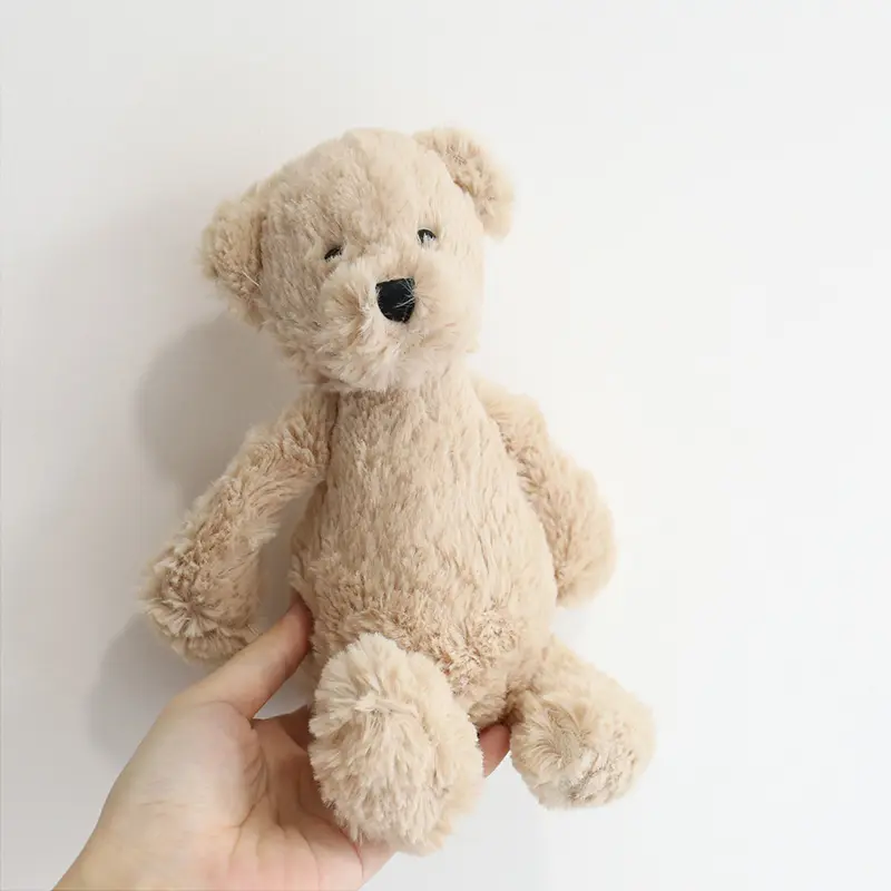 25cm Fluffy Teddy Bear Kids Children's Toys for 0-24 month Baby Soft Plush Appease Toy