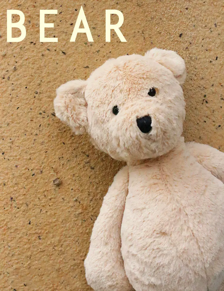 25cm Fluffy Teddy Bear Kids Children's Toys for 0-24 month Baby Soft Plush Appease Toy