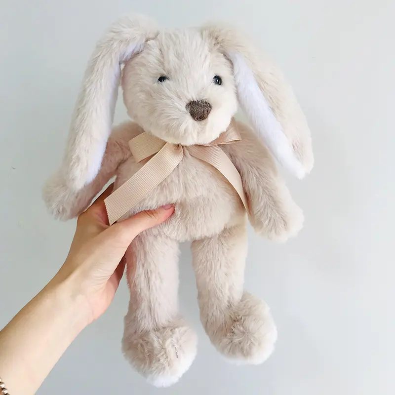 31cm Soft & Cuddly Plush Bunny Toys 31cm Super Soft Stuffed Animal Cream Brown Long Eared Rabbit Toy Baby Birthday Gifts