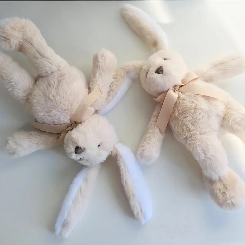 31cm Soft & Cuddly Plush Bunny Toys 31cm Super Soft Stuffed Animal Cream Brown Long Eared Rabbit Toy Baby Birthday Gifts