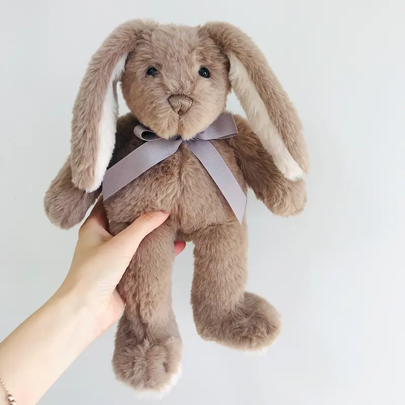 31cm Soft & Cuddly Plush Bunny Toys 31cm Super Soft Stuffed Animal Cream Brown Long Eared Rabbit Toy Baby Birthday Gifts