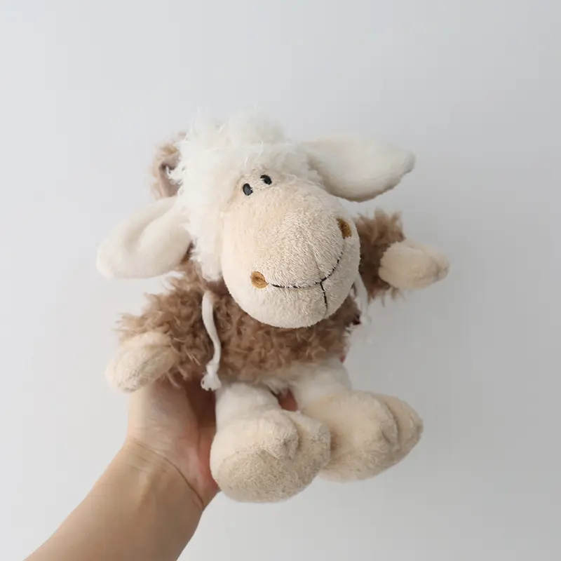 25 cm Sheep in Wolf's skin Plush Toy,Cute Lamb with Hat Baby Kids Doll Gift