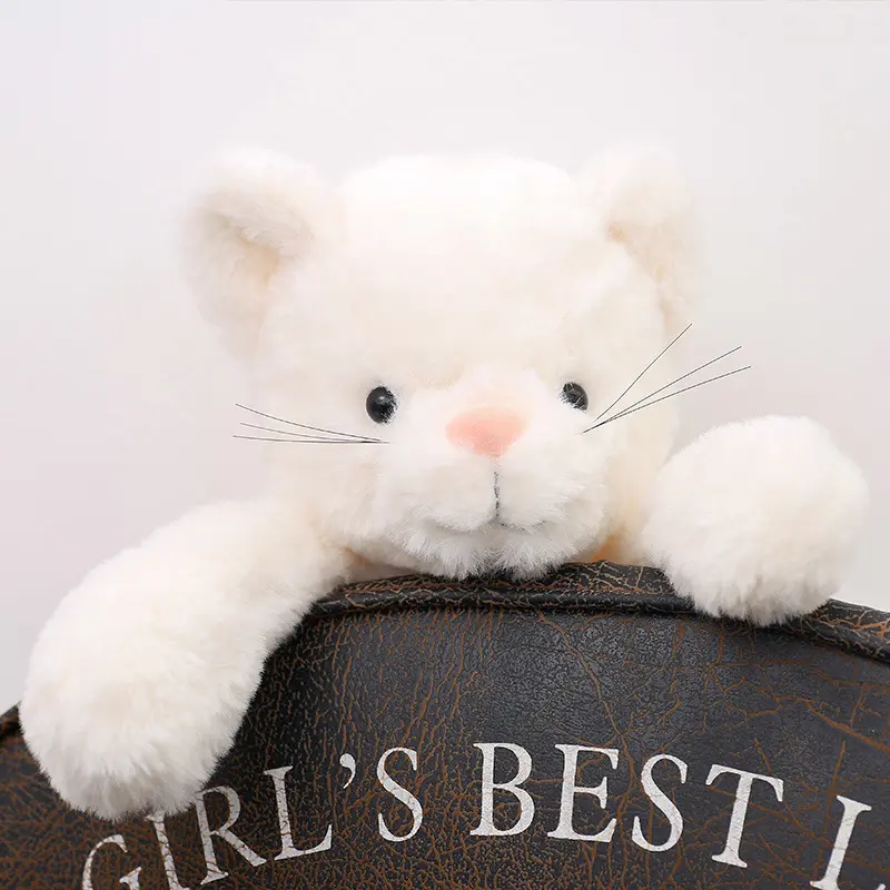30/35cm Soft Long Legs Cat Stuffed Cartoon Animals Baby Appease Toy White Cats Sleeping Doll for Children