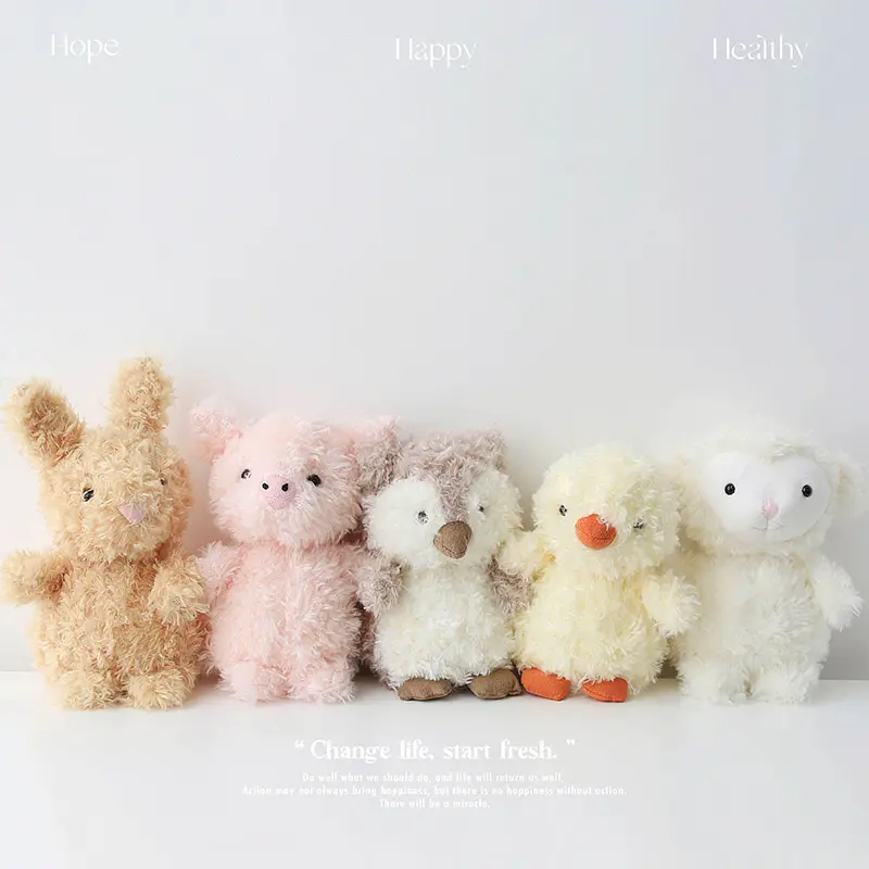 Cute Fox Sheep Dog Bunny Plush Toys Soft Stuffed Cartoon Animal Stuffed Dolls Baby Accompany Toys for children Christmas