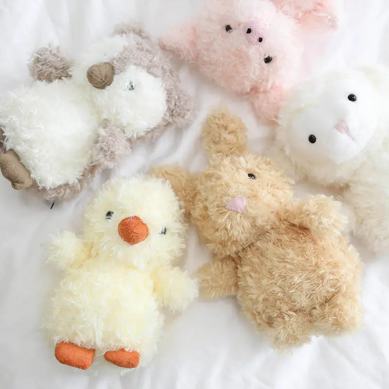 Cute Fox Sheep Dog Bunny Plush Toys Soft Stuffed Cartoon Animal Stuffed Dolls Baby Accompany Toys for children Christmas