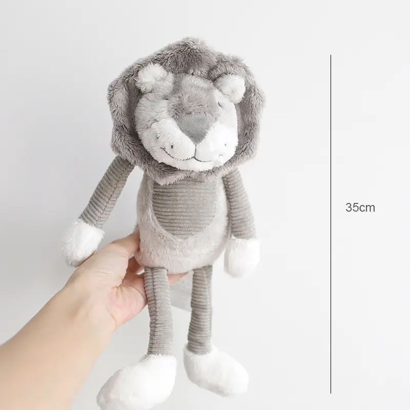 Cute Soft Lion Fox Bear Cat Toy Long Leg Baby Cuddly Doll Stuffed Cartoon Animals Kids Appease Toys Children Gift