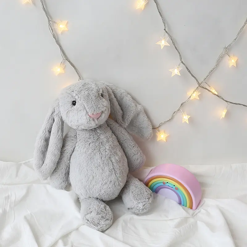 25cm Long Ears Bunny Plush Stuffed Toys For Baby Girl Appease Doll Baby Sleeping Toy Baby Gifts