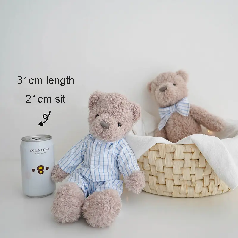 12" Teddy Bear Plush Toy Brown,Baby 1st Gift Soft Stuffed Animal Toys