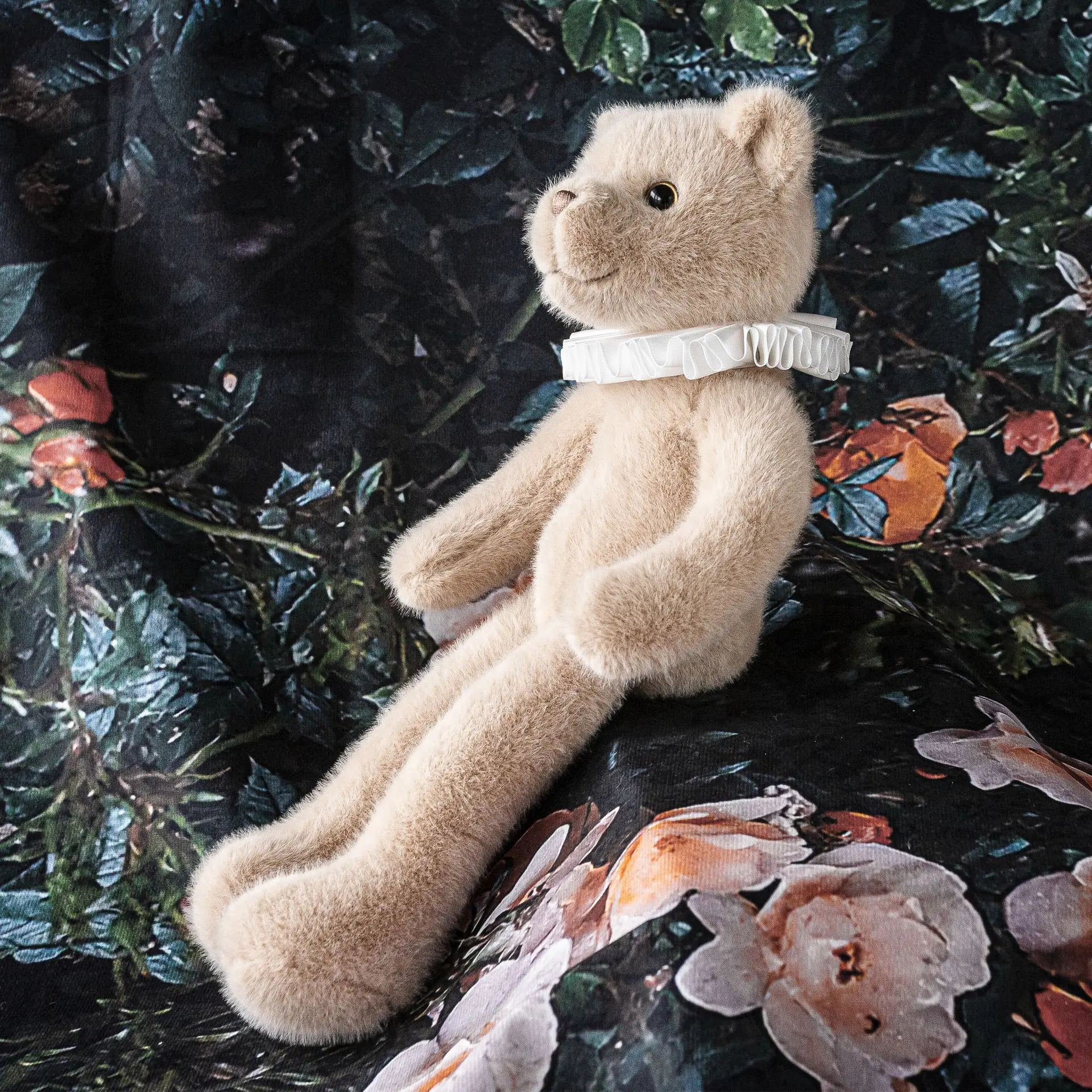35cm Teddy Bear with Scarf Stuffed Animals Cute Cuddle Bunny Dolls Children Birthday Gift Pillow Home Living Room Decoration