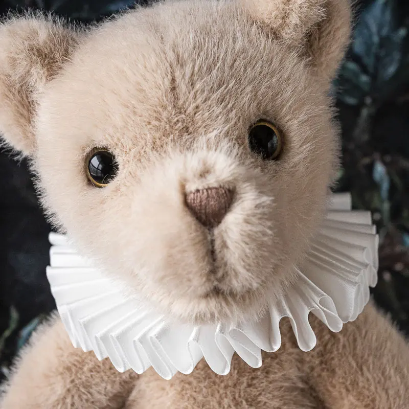 35cm Teddy Bear with Scarf Stuffed Animals Cute Cuddle Bunny Dolls Children Birthday Gift Pillow Home Living Room Decoration