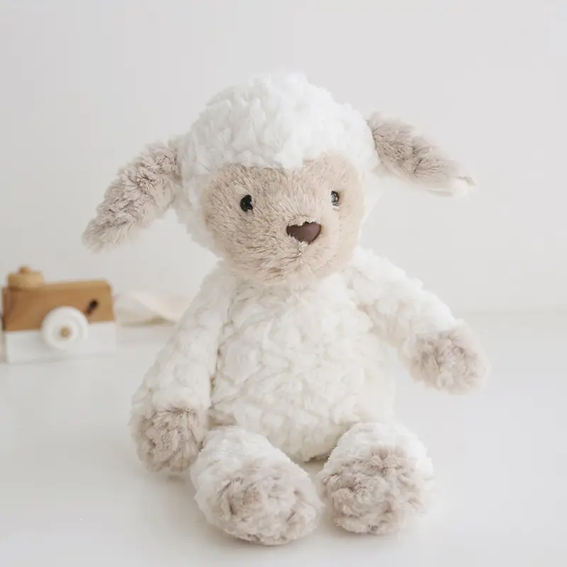 35cm Cute Fluffy Sheep Plush Toys Kids Doll Children Gifts Cartoon Furry White Lamb Plush Toy Soft Kawaii Hug Plushies