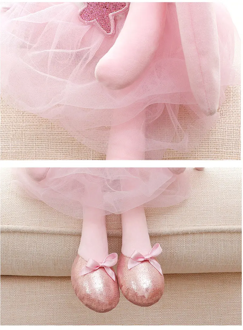 Long Ear Dress Bunny Appease Toy Lovely Ballerina Rabbit Soft Soft Stuffed Toys Wedding Birthday Gift