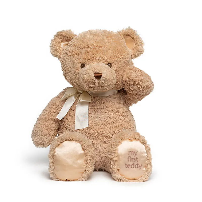 36 cm Brown Teddy Bear Plush Toy Sleeping Mate For Girl Boy Baby Kids Cute Blue Pink Bear Stuffed Animal Toys