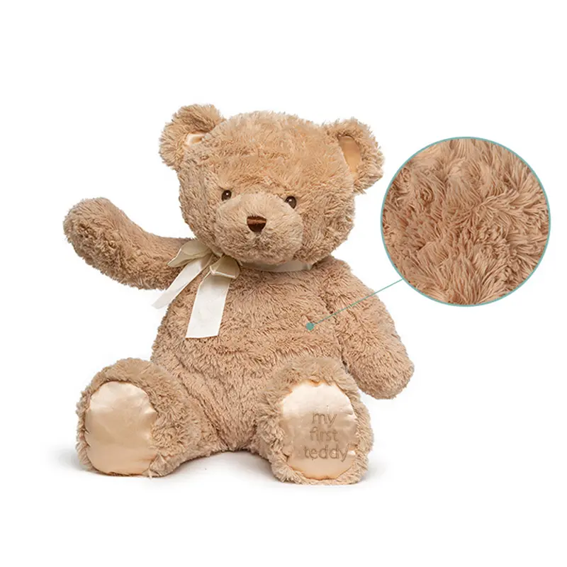 36 cm Brown Teddy Bear Plush Toy Sleeping Mate For Girl Boy Baby Kids Cute Blue Pink Bear Stuffed Animal Toys