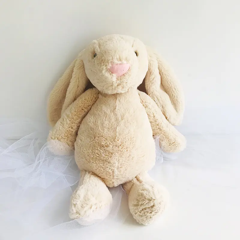 40CM Soft Stuffed Animals Kids Long Ear Bunny Rabbit Sleeping Dolls Cute Cartoon Plush Toys Children Birthday Gifts