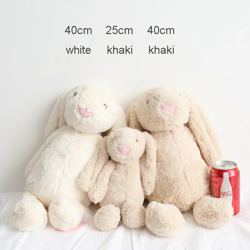 40CM Soft Stuffed Animals Kids Long Ear Bunny Rabbit Sleeping Dolls Cute Cartoon Plush Toys Children Birthday Gifts