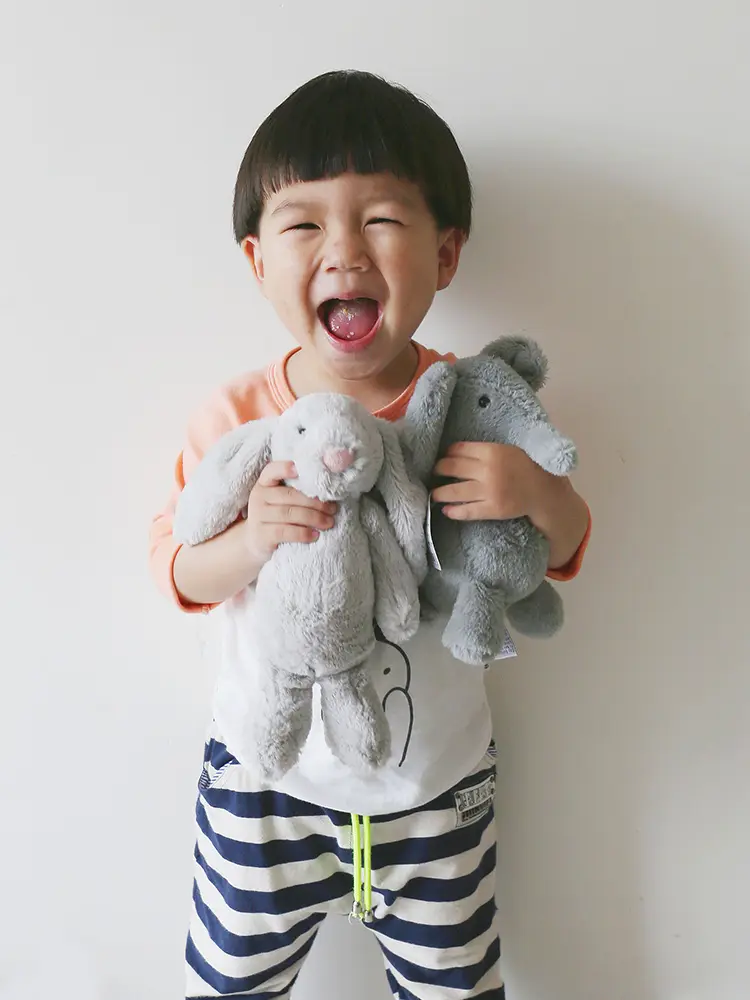Soft Cotton Long Nose Elephant Plush Toys Animals Stuffed Bunny Rabbit Doll for Children Boys Girls