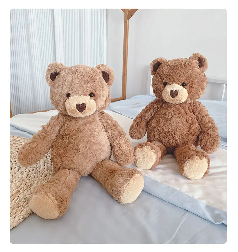 40cm Cute Fluffy Teddy Bear Plush Toy Cuddle Bear Dolls Children Birthday Gift Pillow Teddy bear Home Living Room Bedroom Decor