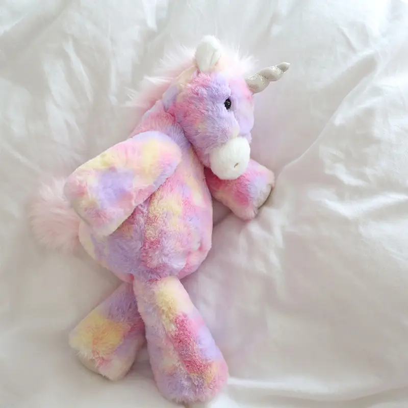 Rainbow Unicorn Plush Toys Kawaii Kids Toys Stuffed Cartoon Animal Bunny Cat Baby Sleeping Doll Children Gift Room Decoration