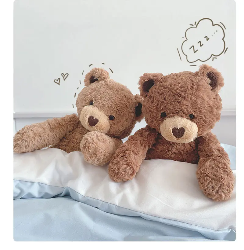 40cm Cute Fluffy Teddy Bear Plush Toy Cuddle Bear Dolls Children Birthday Gift Pillow Teddy bear Home Living Room Bedroom Decor