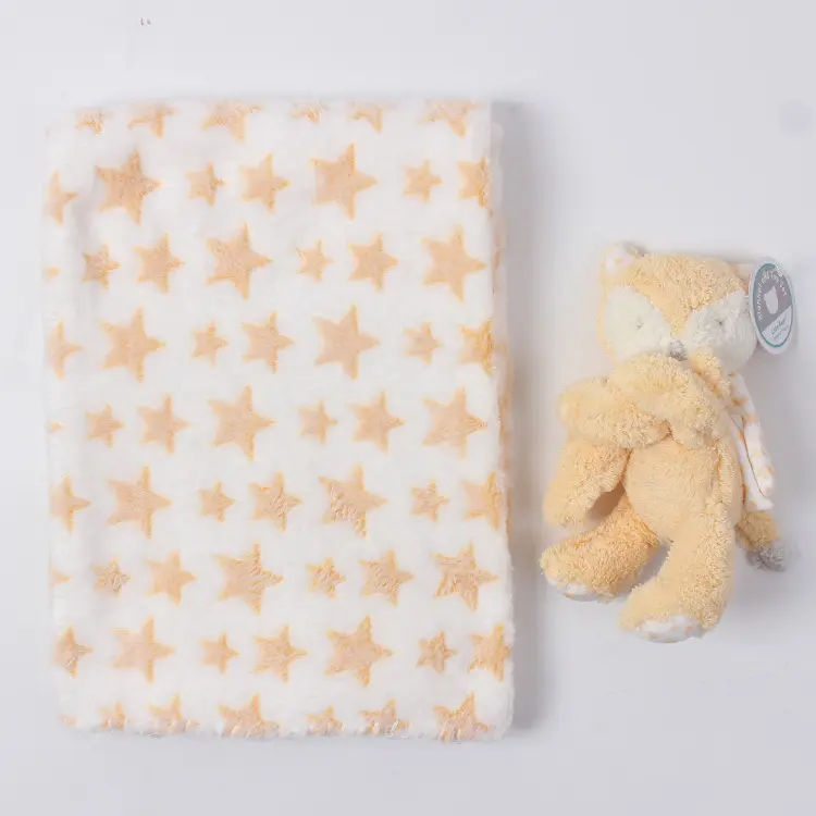 2 Piece Plush 75*100cm Baby Security Sleep Blanket 6 Style Stuffed Animal Set Pink Bunny Newborn Baby Gift