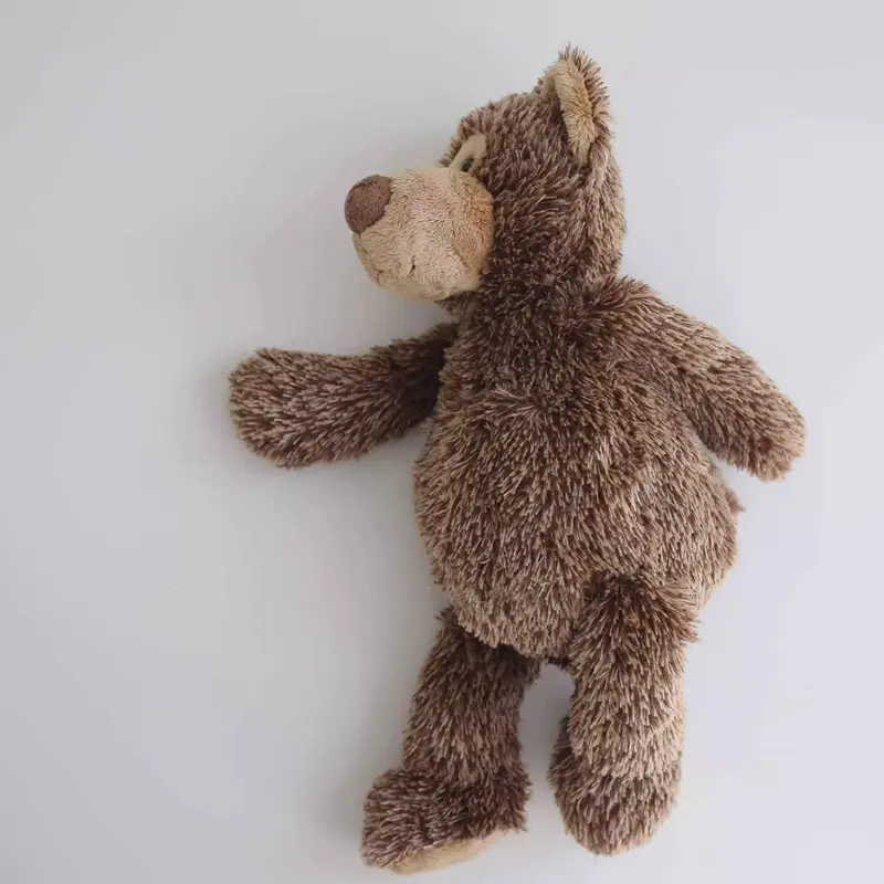 38cm Brown Teddy Bear with Fluffy Hair Soft Bears Plush Children Gift Cuddly Bear Stuffed Animal Toys