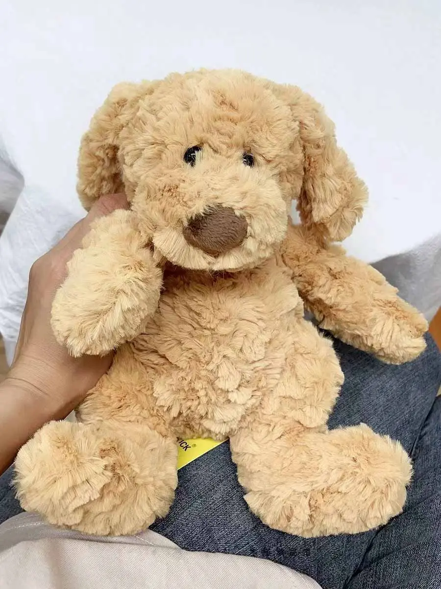 20cm Fluffy Dog Plush Stuffed Animal Toy Soft Cozy Puppy Sleeping Doll Cute Cuddle Toys
