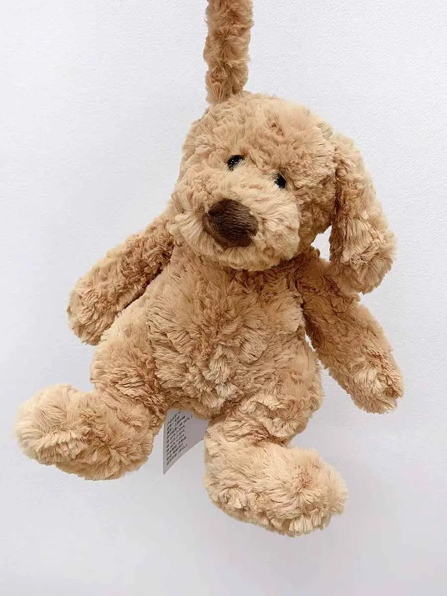 20cm Fluffy Dog Plush Stuffed Animal Toy Soft Cozy Puppy Sleeping Doll Cute Cuddle Toys