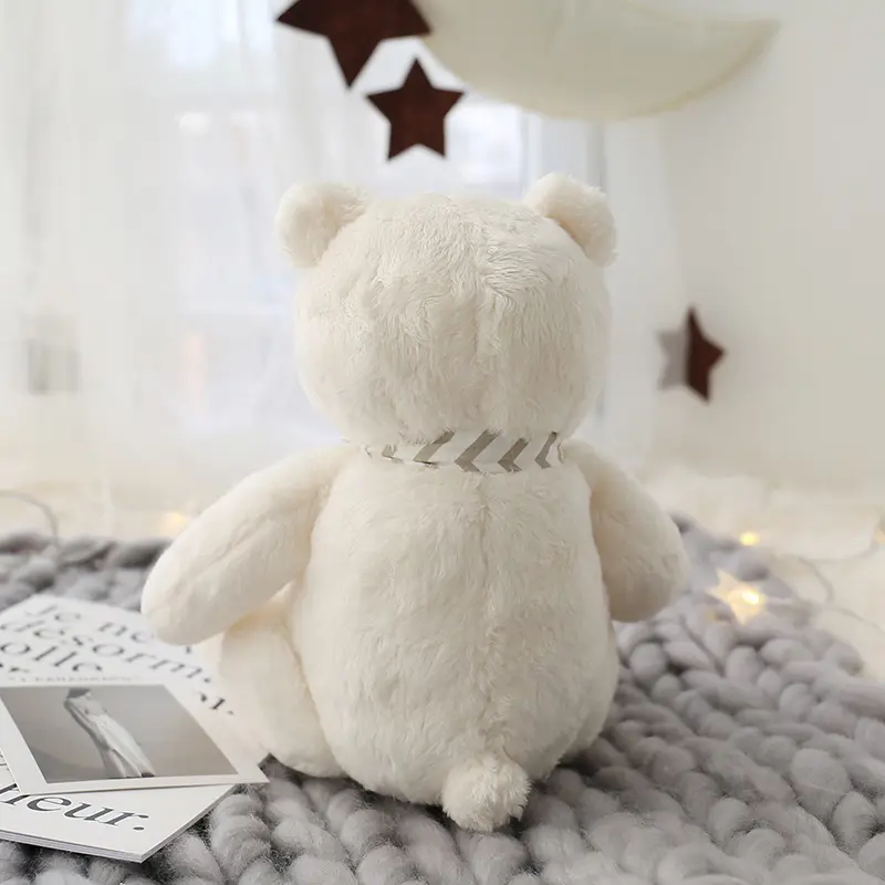 20cm Soft Cream Bears Stuffed High Quality Classic White Teddy Bear Plush Toys Cute Baby Appease Dolls Lovely Gift for Children