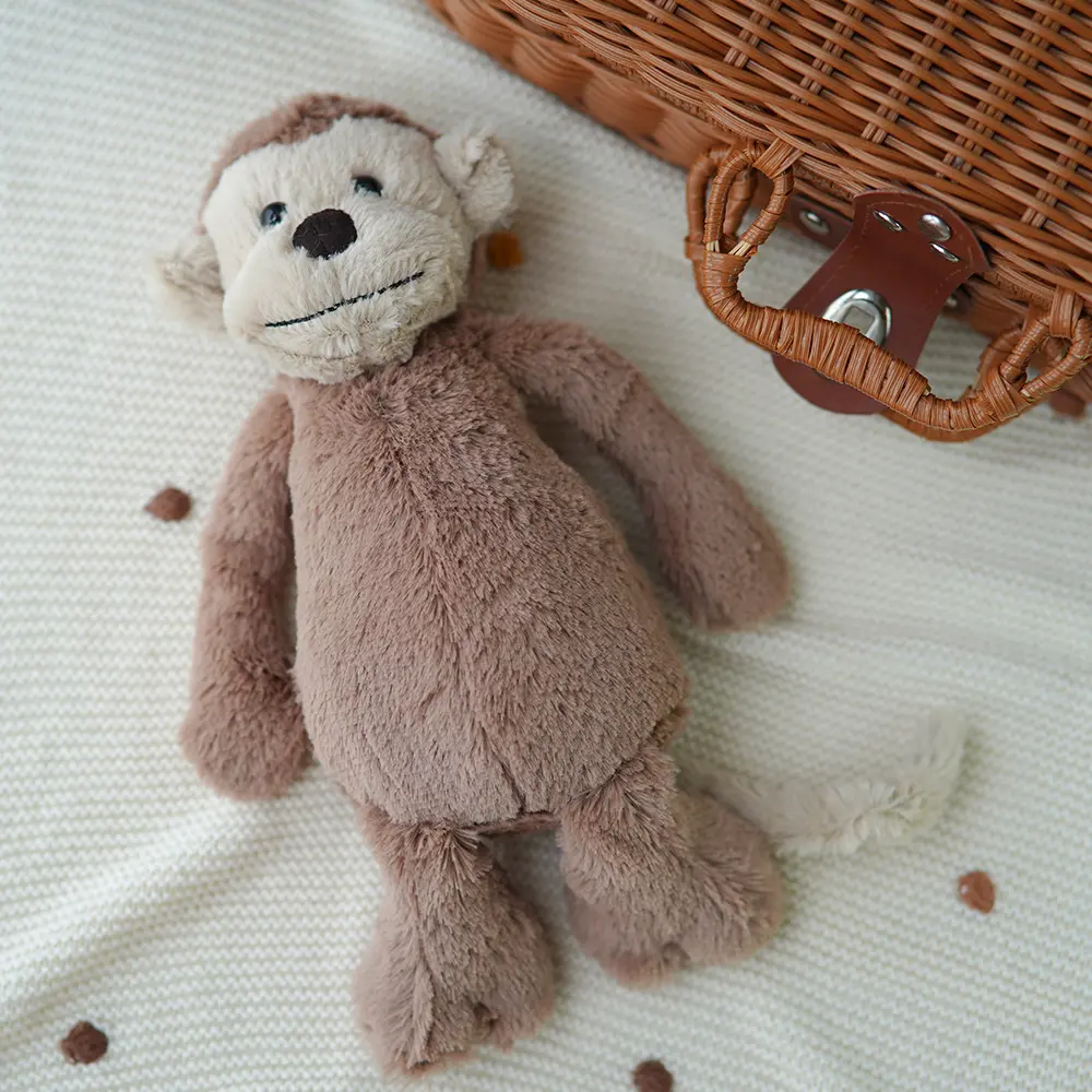 28/35cm Cute Fluffy Monkey Plush Toy Baby Soothing Stuffed Animal Soft Doll Toys Room Decoration For Boy Birthday Gifts