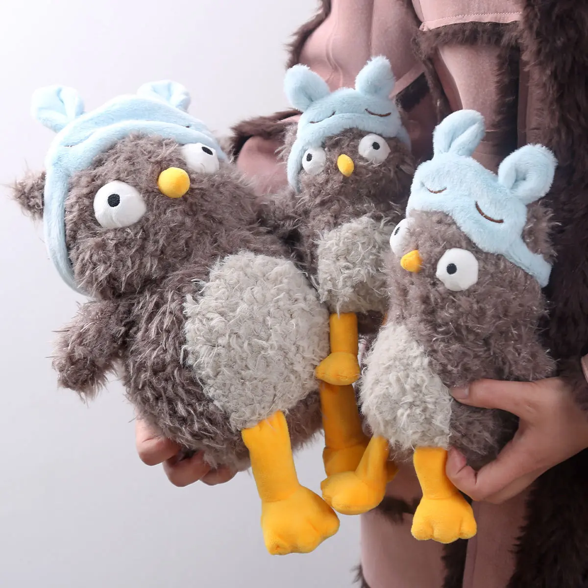 20/25/35cm Owl Plush Anime Toys Cute Cartoon Animal Stuffed Dolls with Eyemask  Kawaii Room Decor Kids Birthday Gifts