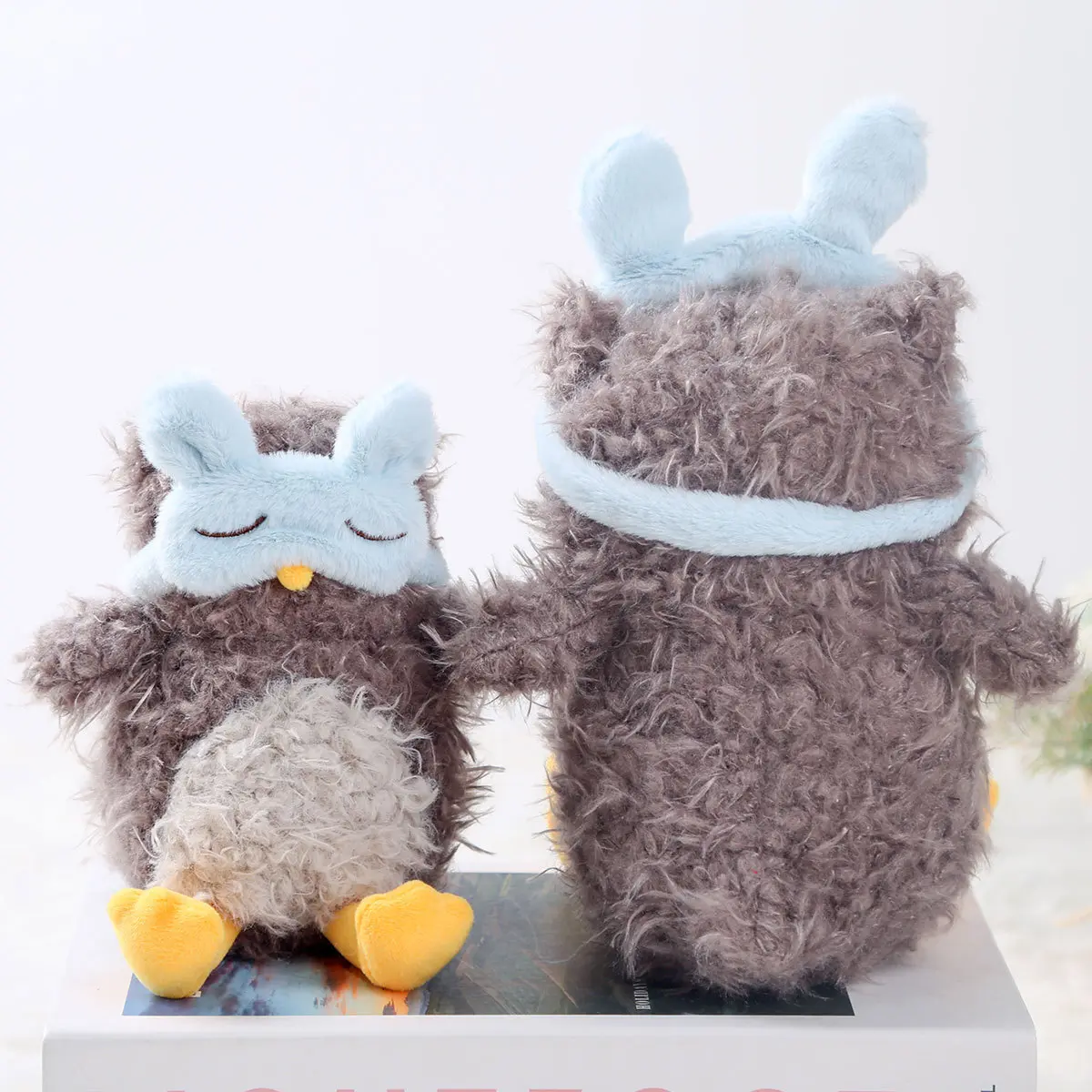 20/25/35cm Owl Plush Anime Toys Cute Cartoon Animal Stuffed Dolls with Eyemask  Kawaii Room Decor Kids Birthday Gifts