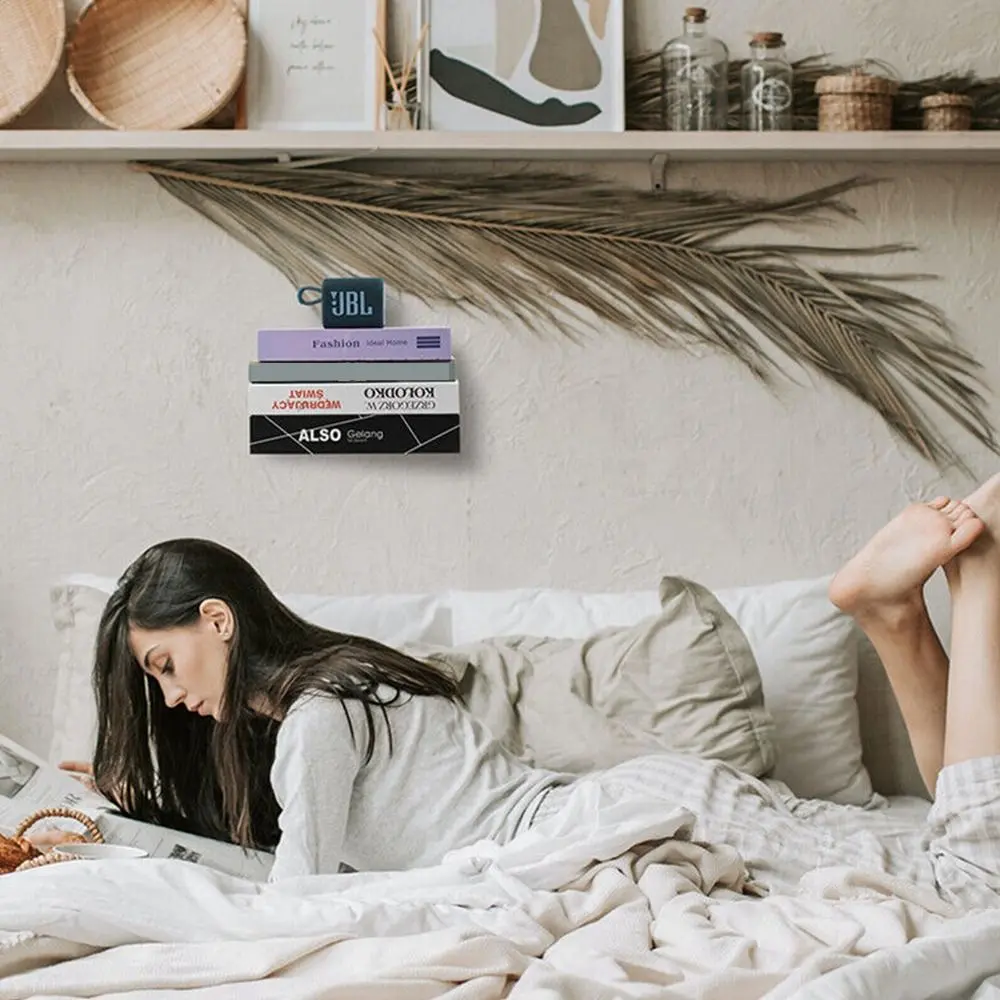 Invisible Floating Bookshelf Wall Mounted  Book Shelf Home Decoration Book Organizer Coffee Drink Holder Bookcase