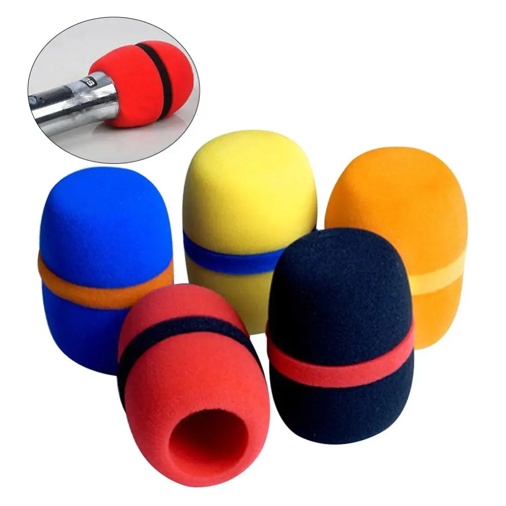 1PCS Microphone Windscreen Sponge Cover Thickened Mic Dust Proof Covers Foam Mic Pop Filter for Studio Interview Microphone Cap