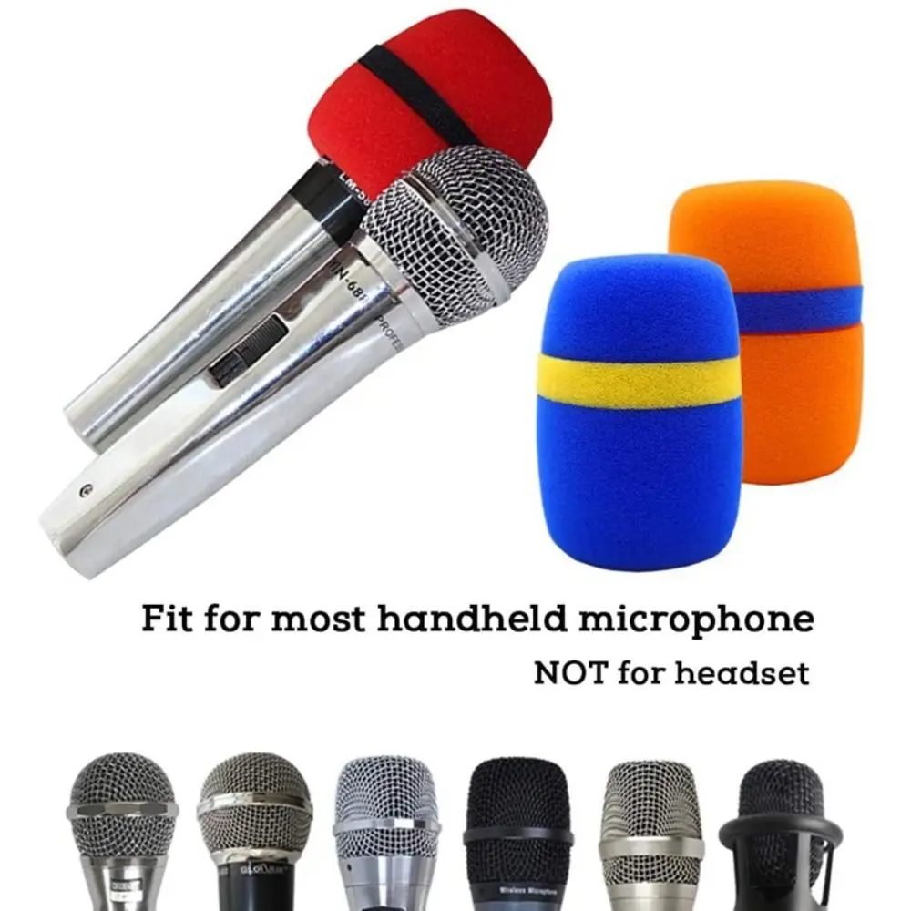1PCS Microphone Windscreen Sponge Cover Thickened Mic Dust Proof Covers Foam Mic Pop Filter for Studio Interview Microphone Cap
